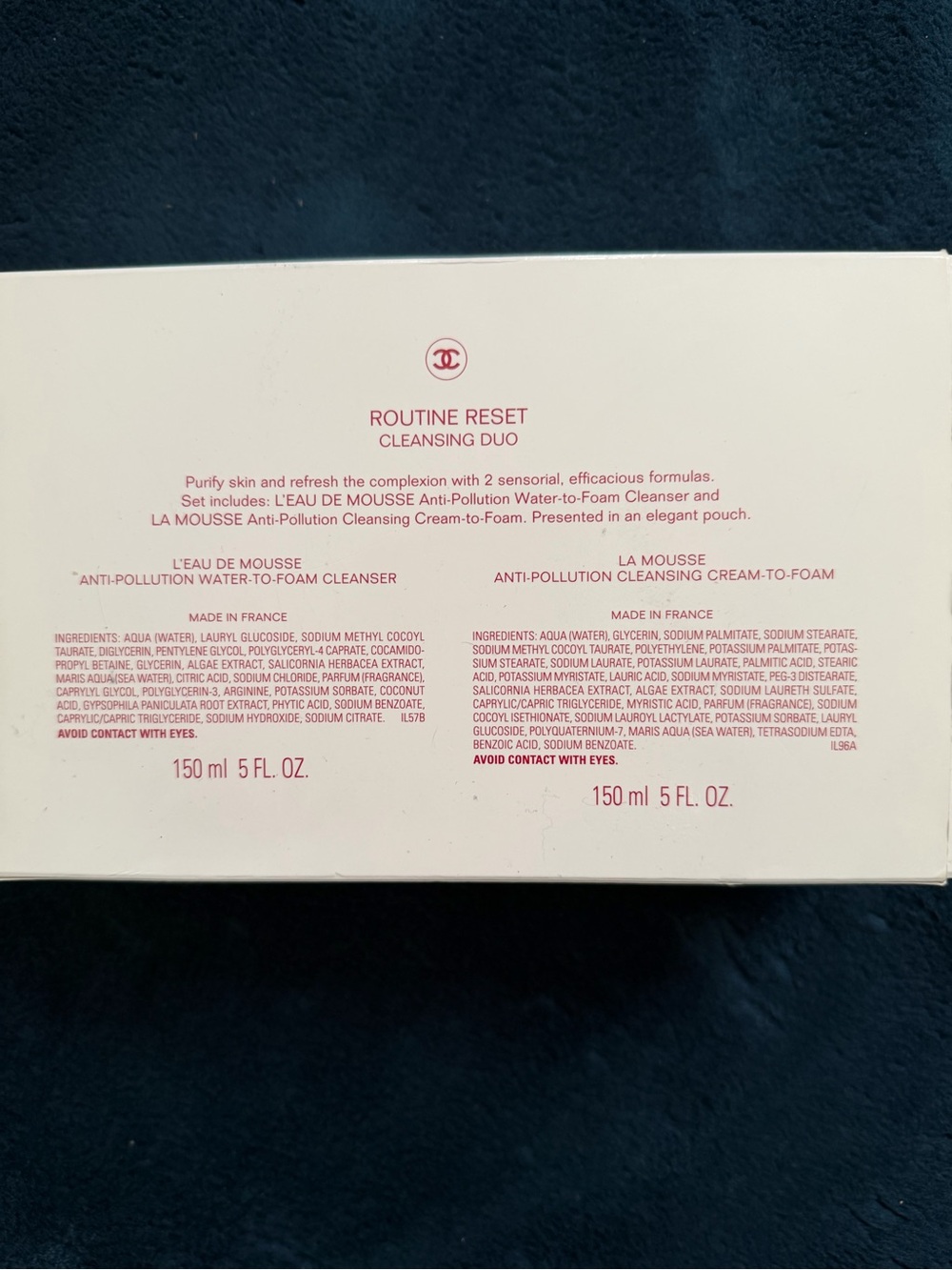 CHANEL L'Eau de Mousse Cleanser — Water & Cream to Foam..NWOT - Picture 7 of 7